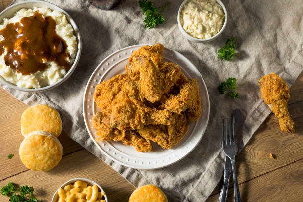 istock Homemade Southern Fried Chicken Dinner 1134566393
