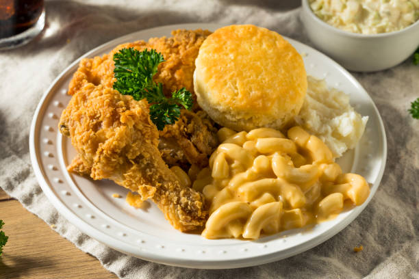 Homemade Southern Fried Chicken Dinner