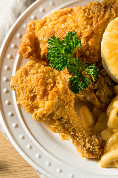 istock Homemade Southern Fried Chicken Dinner 1134566948