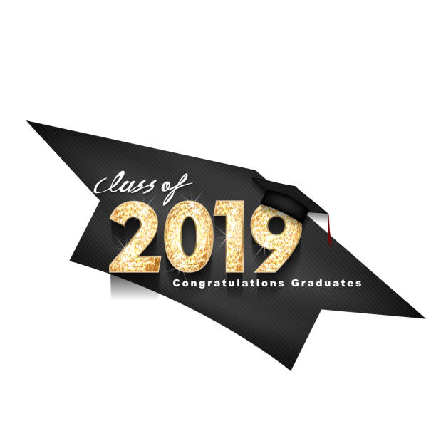 istock Vector text for graduation gold design, congratulation event, T-shirt, party, high school or college graduate. gold Lettering Class of 2019 for greeting, invitation card 1134567163