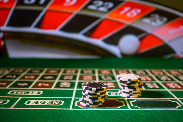 istock Casino element isolation on the colorful, Slot machine, Roulette while, Dice, Casino chip - image 1134569756