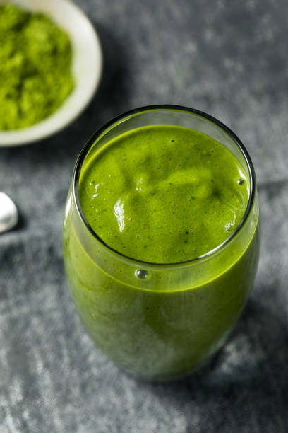 istock Healthy Homemade Matcha Breakfast Smoothie 1134572011