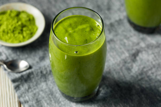 istock Healthy Homemade Matcha Breakfast Smoothie 1134572616