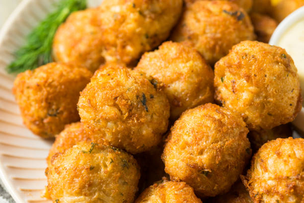 istock Homemade Seafood Mini Crab Cake Balls 1134572786