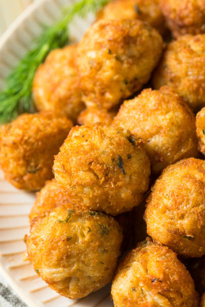 istock Homemade Seafood Mini Crab Cake Balls 1134572899