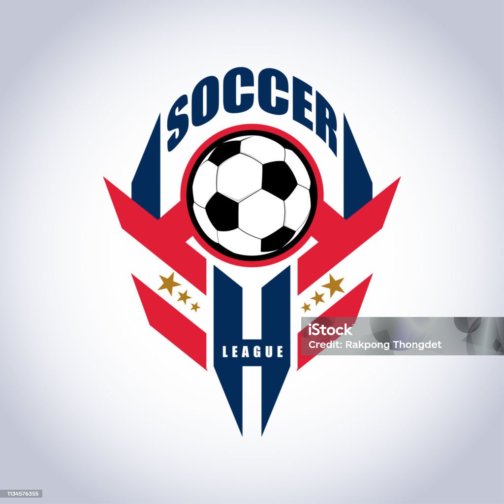 Soccer Football Badge Design Templates | Sport Team Identity Vector Illustrations isolated on white Background Abstract stock vector