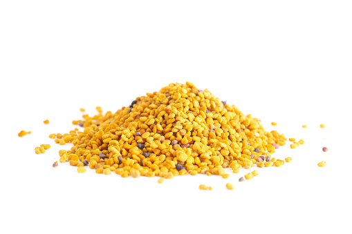 A Pile of Pellets of Yellow Bee Pollen
