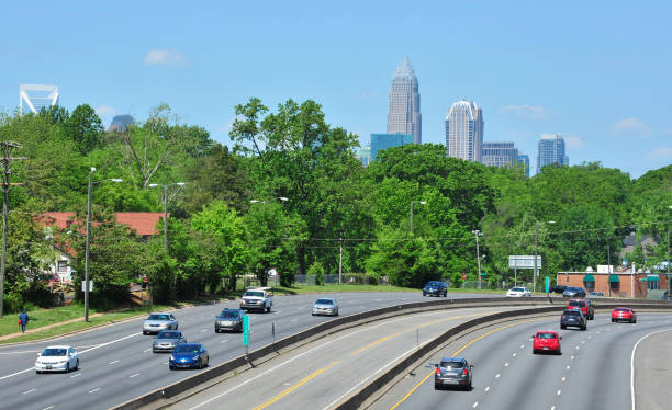 istock Charlotte skyline from a distance 1134578297