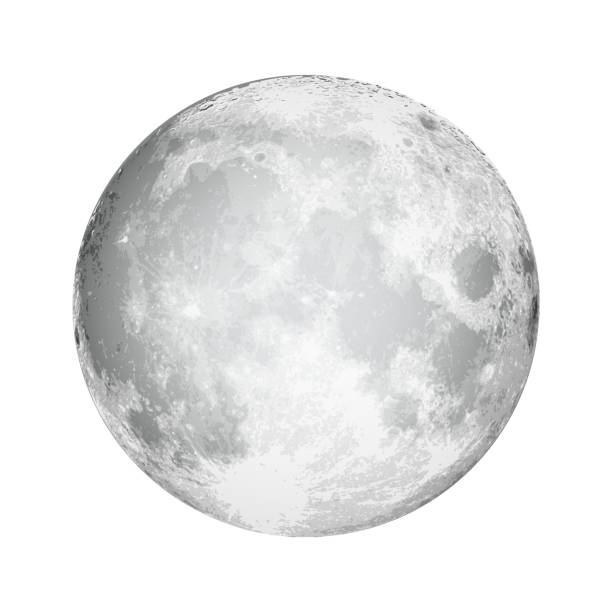 リアルな満月。占星術や天文学の惑星のデザイン。ベクトル。 - full moon点のイラスト素材／クリップアート素材／マンガ素材／アイコン素材