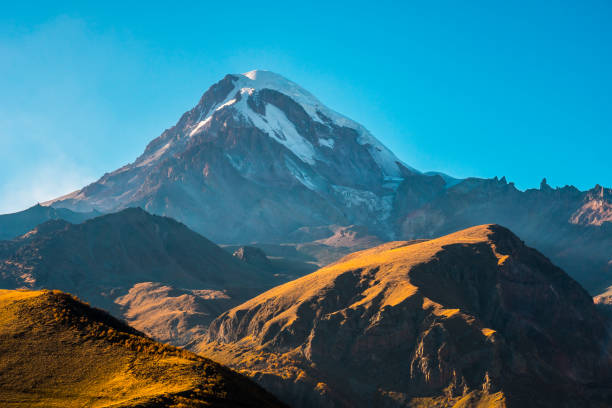 istock Mount Kazbek (Mkinvartsveri) at sunny day. Caucasus mountains 1134580192