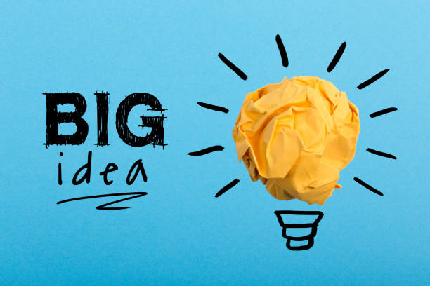 istock Concept Big Idea And Innovation With Paper Ball 1134583010