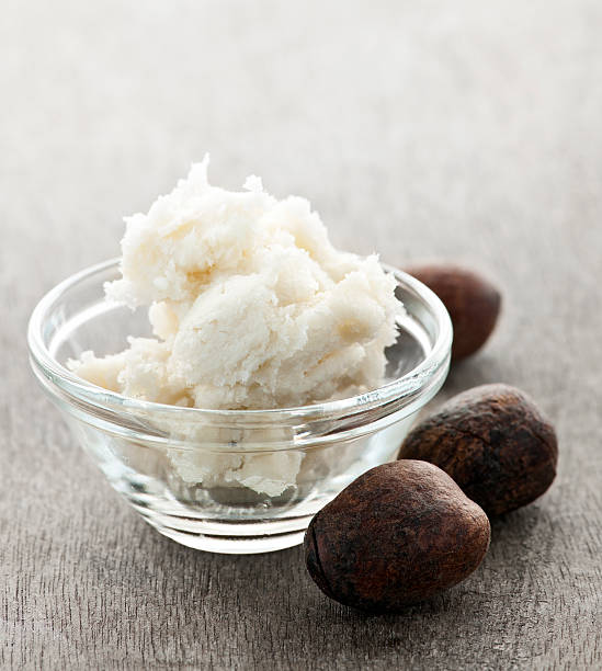 istock Shea butter and nuts in bowl 113458507