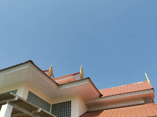 istock Orange rooftops of joined townhouses 1134586056