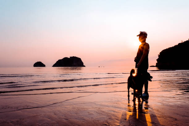 istock Senior Woman and dog 1134586353