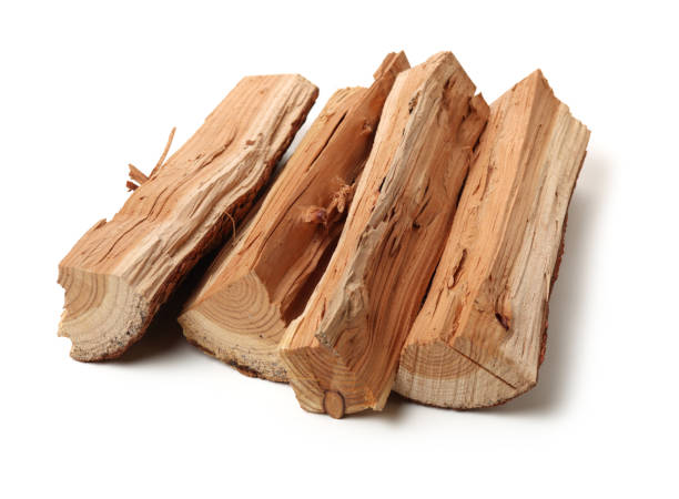 istock Pile of firewood isolated on a white background 1134587026