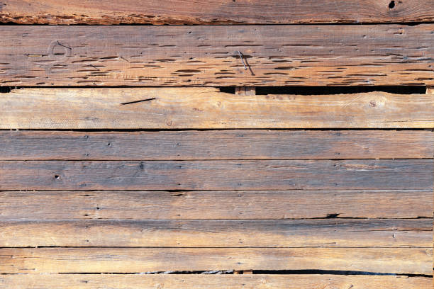 istock Horizontal Boards of an Old Barn Wall for Background 1134589938