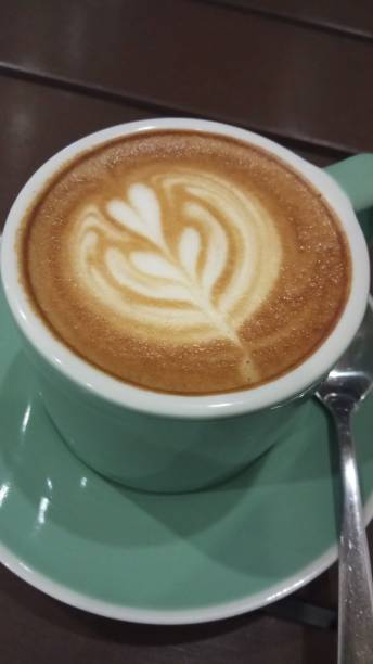 istock Art of capucino hot coffee 1134592736