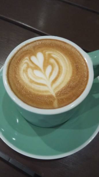 istock Hot cappucino with latte in the cup 1134592755