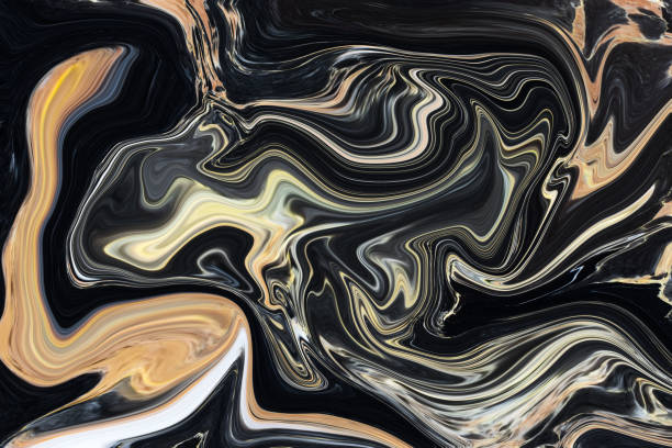 istock abstract liquid of golden black marble abstract pattern texture luxury design 1134594716