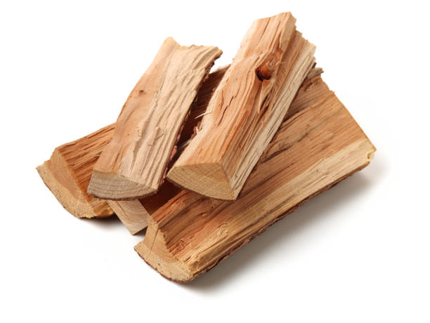 istock Pile of firewood isolated on a white background 1134604071