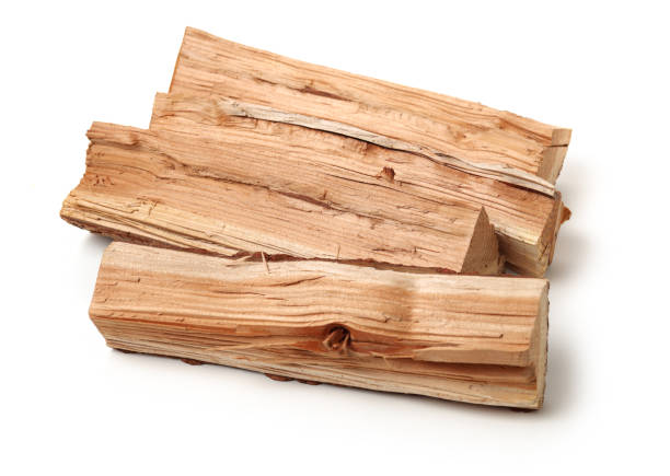 istock Pile of firewood isolated on a white background 1134604136