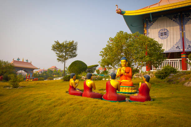Scenes of Buddha's life in Lumbini, Nepal Scenes of Buddha's life in Lumbini, Nepal lumbini nepal stock pictures, royalty-free photos & images