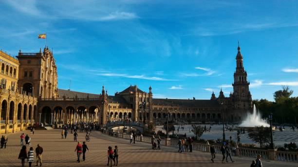 istock Plaza de Espana, Seville-Spain 1134608680
