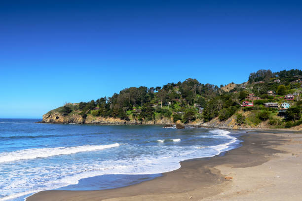 istock Ocean beach with houses on hill, Sanfrancisco 1134614350