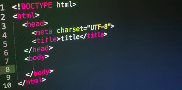 HTML code close up HTML code close up html stock pictures, royalty-free photos & images