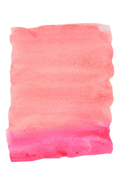 istock Red with pink color stains flow on orange color surface isolated on white background 1134617844