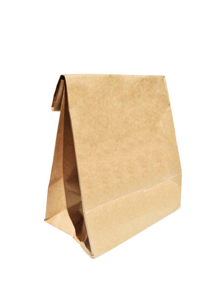 istock Brown paper bag isolated on white background 1134618799