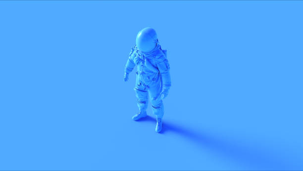 istock Blue Spaceman Astronaut Cosmonaut Advanced Crew Escape Suit 1134621145