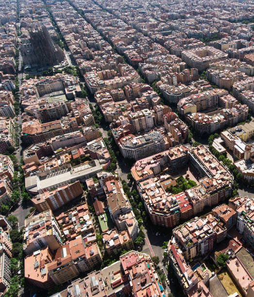 istock Aerial view of Barcelona 1134621628