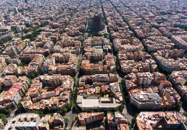 istock Aerial view of Barcelona 1134621669