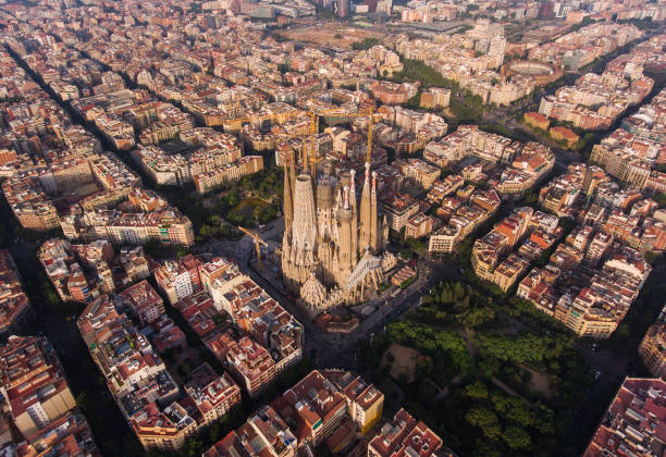 istock Aerial view of Barcelona 1134621675