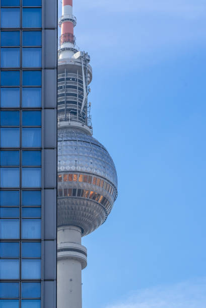 istock Low Angle View Of Fernsehturm Against Clear Blue Sky 1134623000