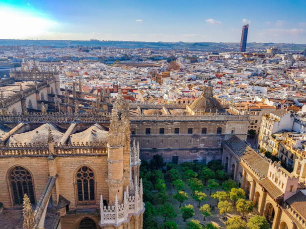 istock Aerial view from Giralda Cathedrale in Sevilla, Spain 1134628150