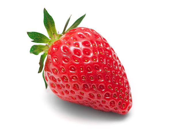 istock Beautiful strawberries isolated on white 113462833