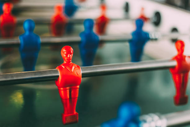 istock Close-Up Of Figurine On Foosball 1134629896