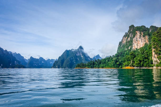 istock Cheow Lan Lake cliffs, Khao Sok National Park, Thailand 1134633265