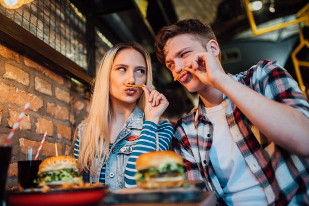 istock Couple having fun with food 1134647384