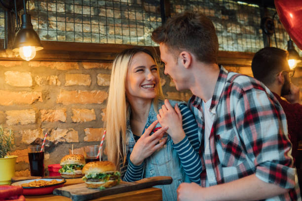istock Romantic couple looking at each other 1134648739