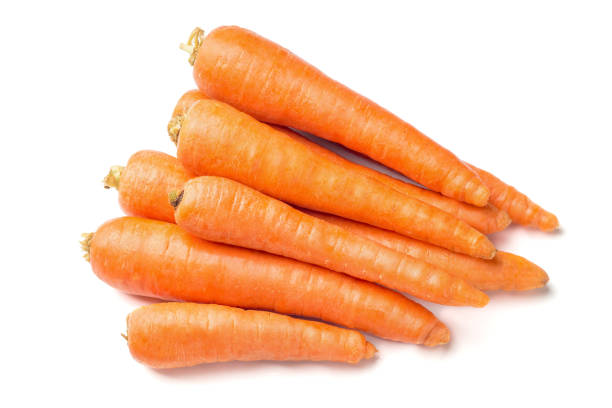 istock Carrot vegetable isolated on white background cutout 1134655211