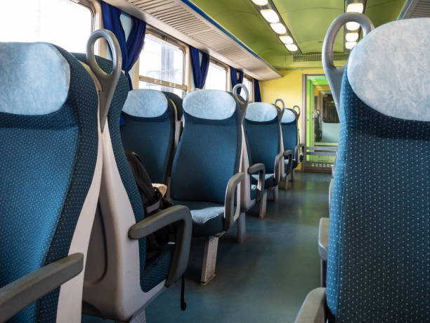 istock inside of passenger car of second class in Italy 1134656383