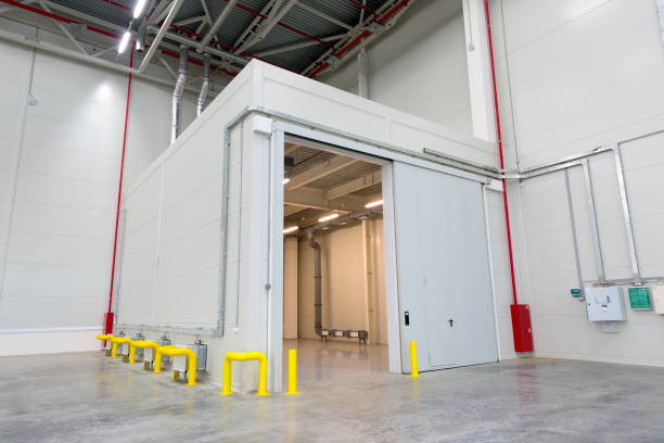 istock Interior of an empty modern warehouse building 1134659288