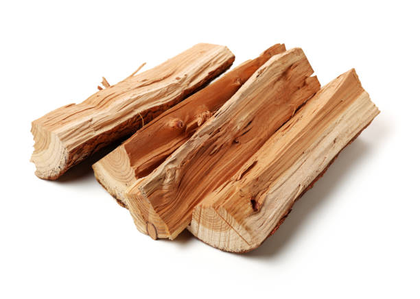 istock Pile of firewood isolated on a white background 1134661369