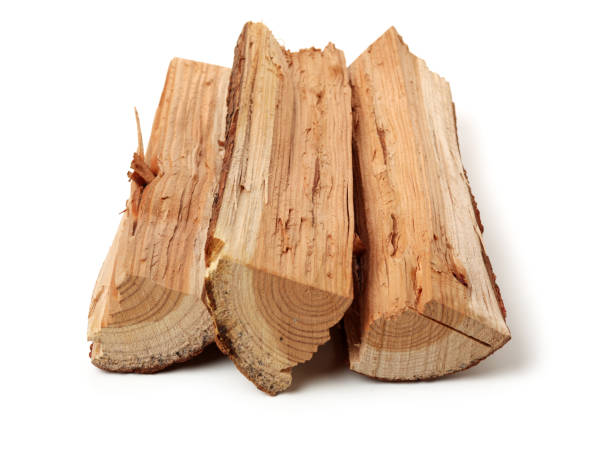 istock Pile of firewood isolated on a white background 1134661607