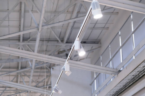 istock The lamps hanging on the plank 1134663924