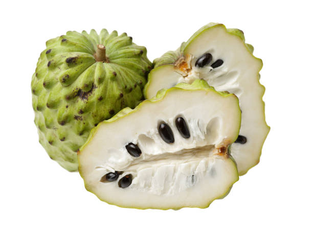 Custard apple isolated on white background,annona Custard apple isolated on white background,annona annonaceae stock pictures, royalty-free photos & images