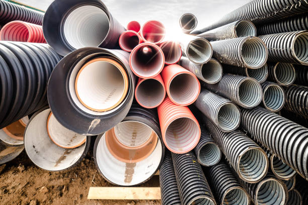 istock stock of pipes on the construction site 1134666311